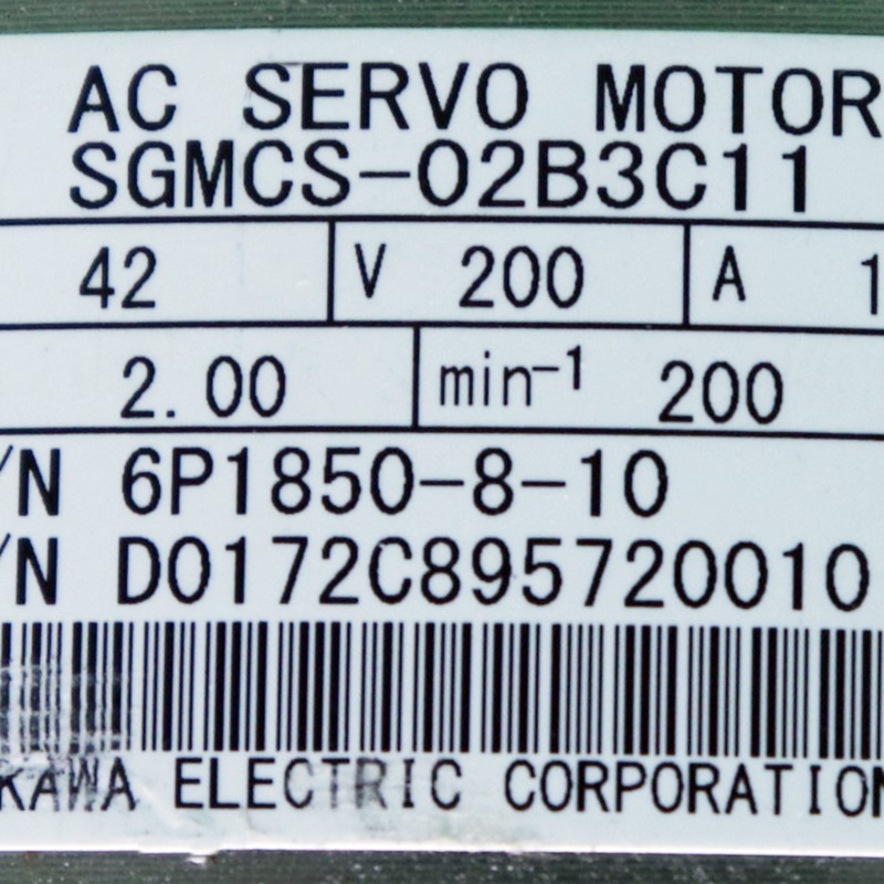[중고] SGMCS-02B3C11 야스카와 모터