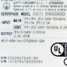 [중고] SGD7S-2R8A20A 야스카와 서보 드라이버
