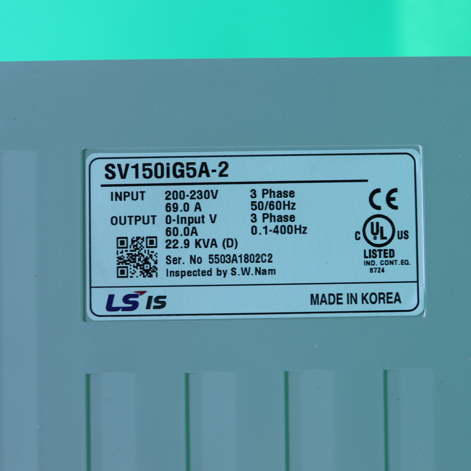 [중고] SV150IG5A-2 LS 인버터