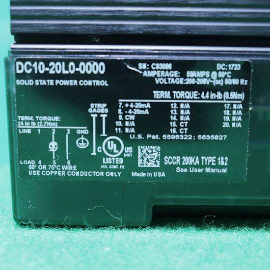 [중고] DC10-20L0-0000 WATLOW 파워 컨트롤
