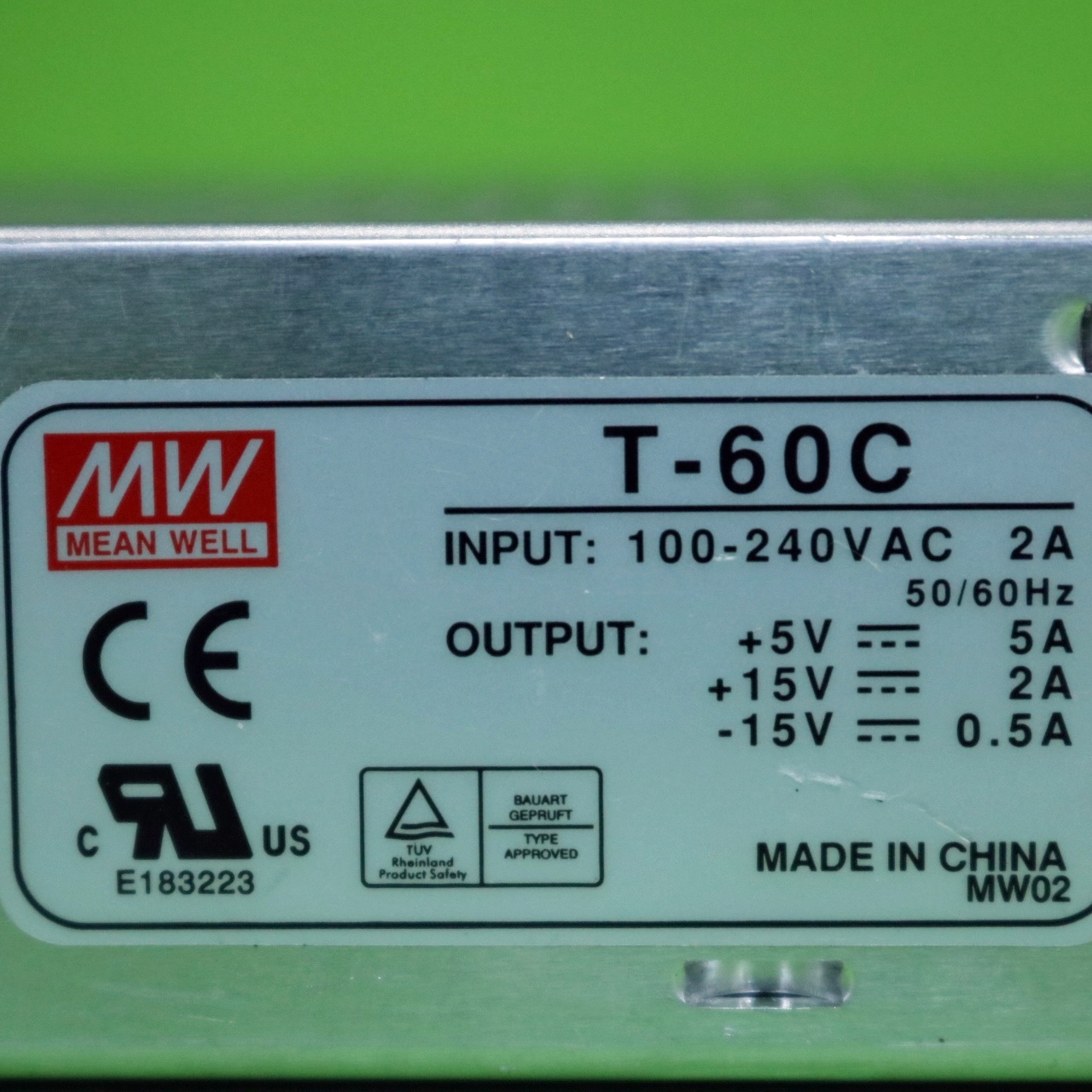 [중고] T-60C 민웰 SWTCHING POWER SUPPLY