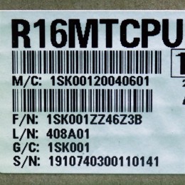 [신품] R16MTCPU 미쯔비시 PLC  (납기: 전화문의)