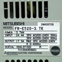 [중고] FR-E520-3.7K 미쯔비시 인버터 3.7KW 5마력