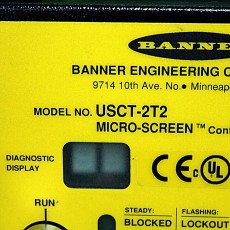 [중고] USCT-2T2 BANNER ENGINEERING USCT-2T2 마이크로 스크린 컨트롤 박스