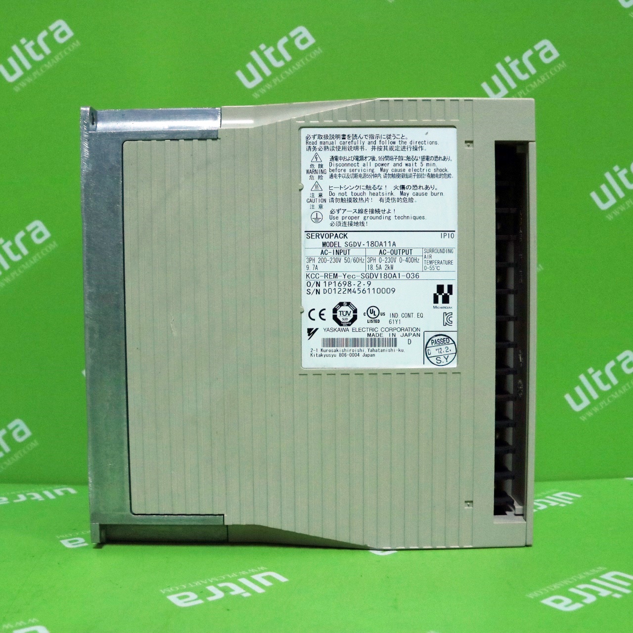 [중고] SGDV-180A11A 야스카와 전기 (YASKAWA) AC 전원 입력 서보 팩 SGDV형