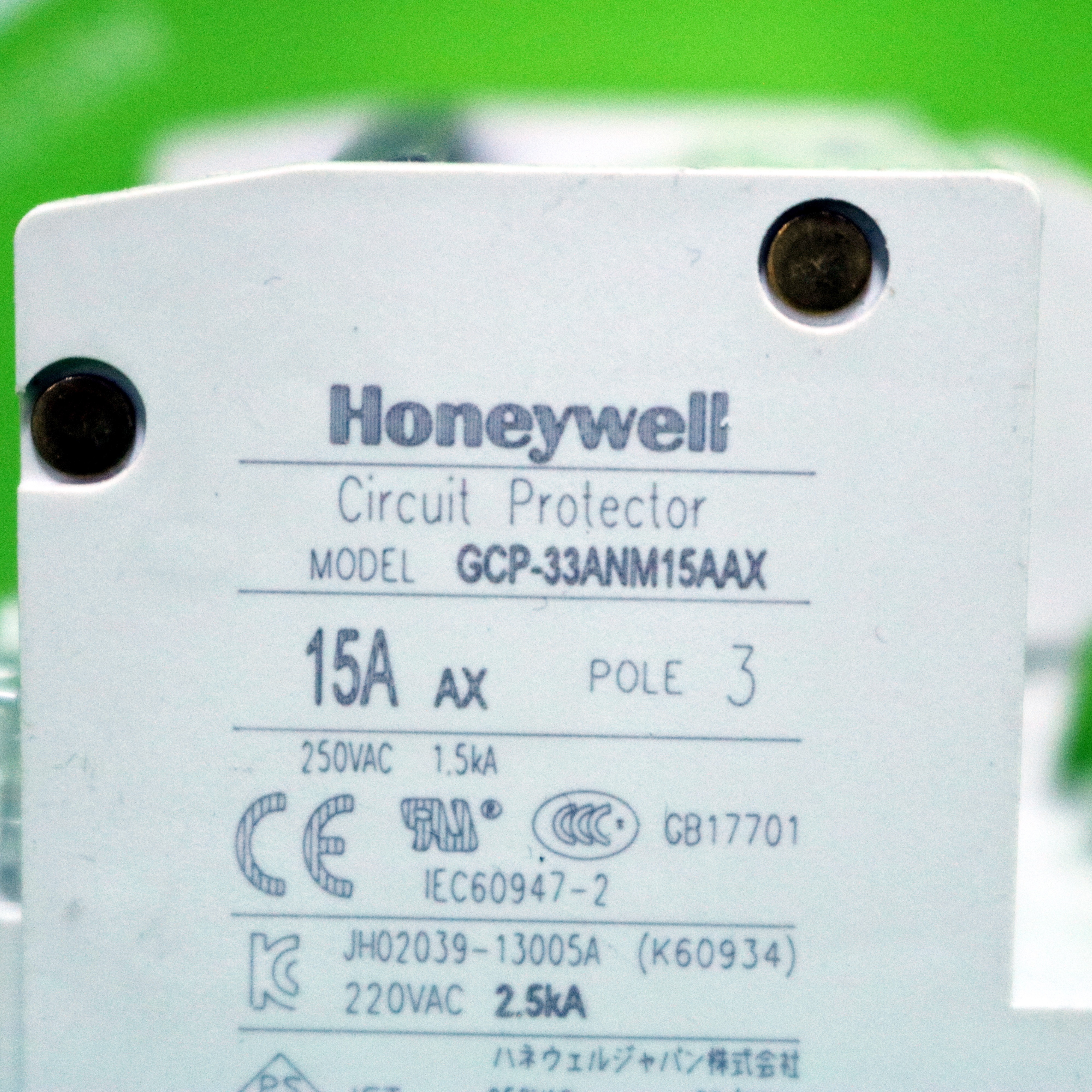 [중고] GCP-33ANM15AAX Honeywell 하니웰 GCP 시리즈 회로 보호기