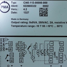 [중고] CI45-113-00000-000 P.M.A 릴레이 아웃풋