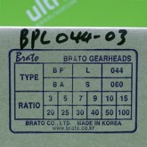 [신품] BPL044-03 브라토 50~100W 3:1 감속기