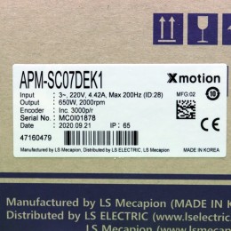 [신품] APM-SC07DEK1 LS 650W 서보모터 (납기:전화문의)