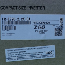 [신품]FR-E720-2.2K-EA 미쯔비시 3마력 인버터