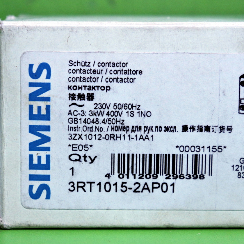 [신품] 3RT1015-2AP01 SIEMENS POWER CONTACTOR