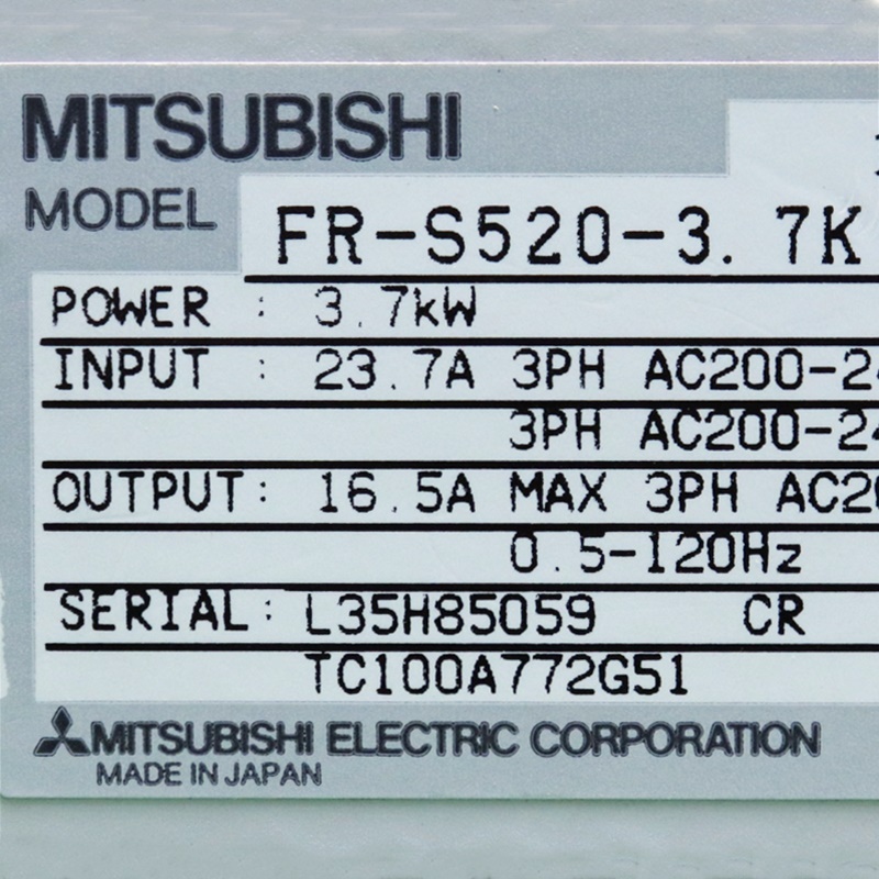 [중고] FR-S520-3.7K 미쯔비시 인버터