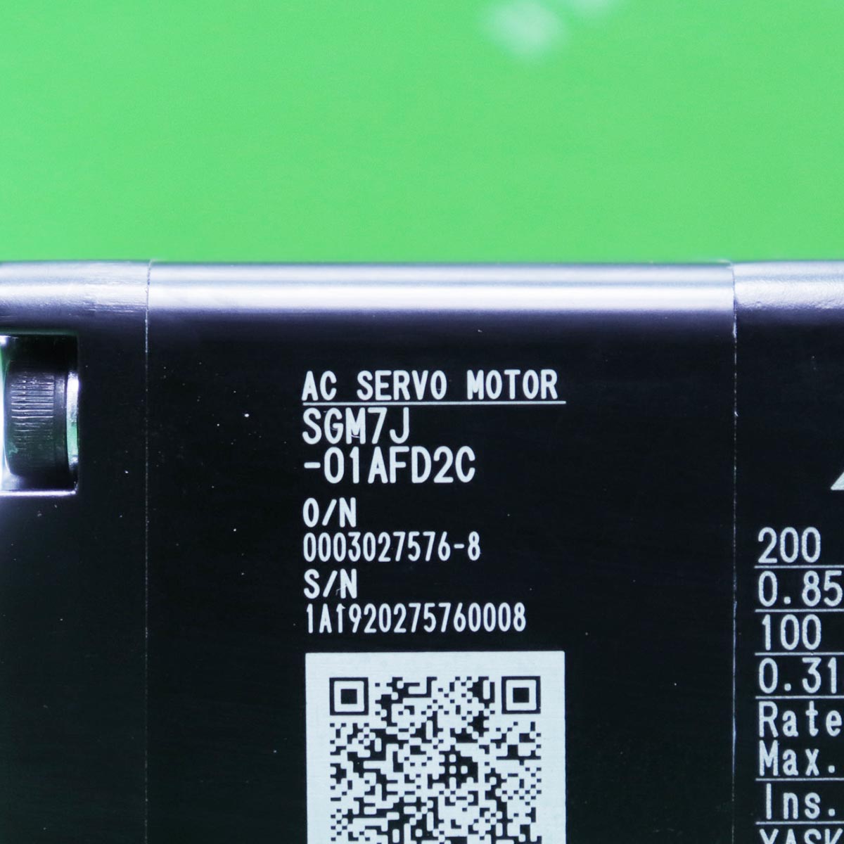 [중고] SGM7J-01AFD2C 야스카와 100W 서보모터