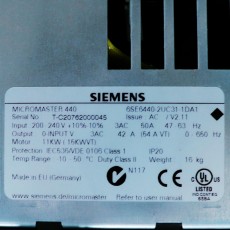 [중고] 6SE6 440-2UC31-1DA1 SIEMENS 지멘스 11KW 인버터