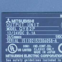 [중고] QY82P 미쯔비시 PLC 트랜지스터 출력 유닛