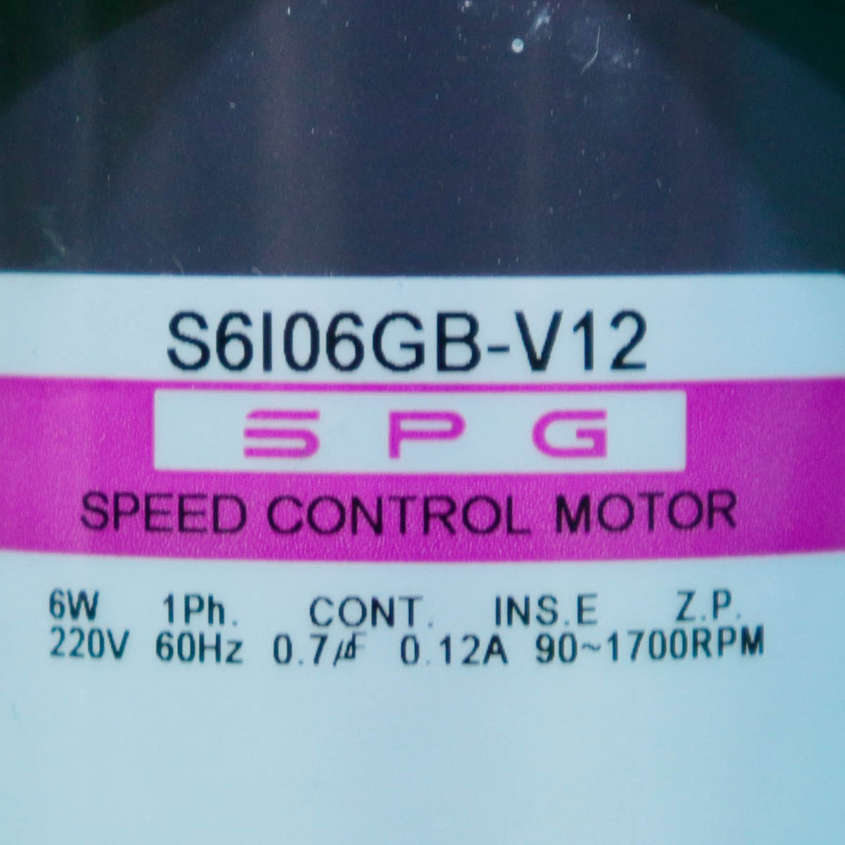 [중고] S6I06GB-V12 SPG(에스피지) 6W 인덕션모터