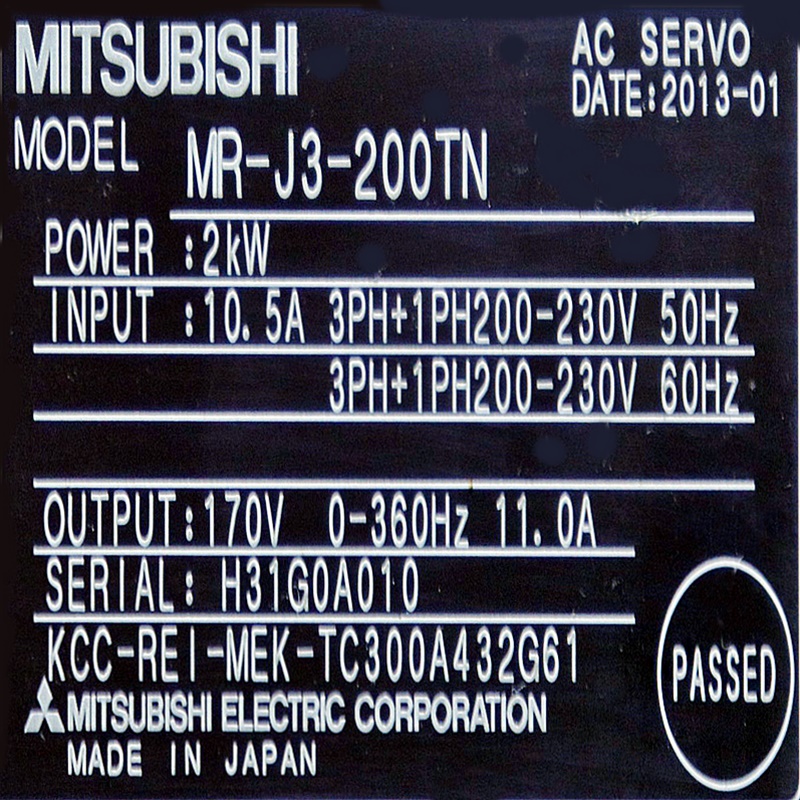 [미사용] MR-J3-200TN 미쯔비시 서보드라이브