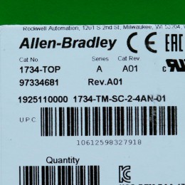 [신품] 1734-TOP AB(Allen-Bradley) 터미널 베이스