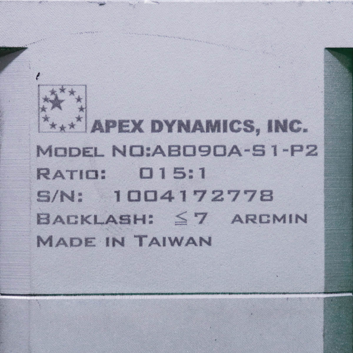[중고] AB090A-015-S1-P2 APEX 15:1 감속기 (적용모터 500W 1KW)