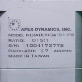 [중고] AB090A-015-S1-P2 APEX 15:1 감속기 (적용모터 500W 1KW)