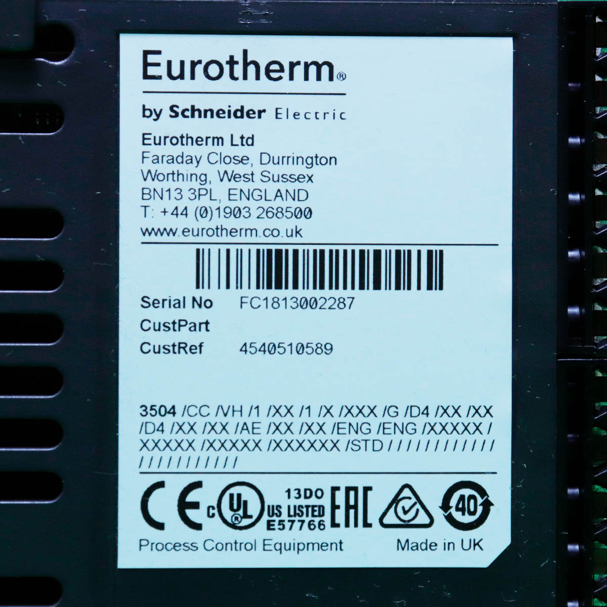 [중고] Eurotherm 3504 Schneider 온도 제어기/프로그래머