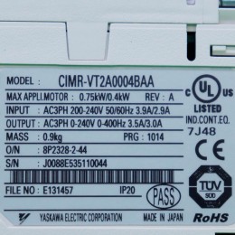 [중고] CIMR-VT2A0004BAA 야스카와 0.75kW 인버터