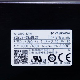 [중고] SGMJV-08ADL2C 야스카와 750W 서보모터