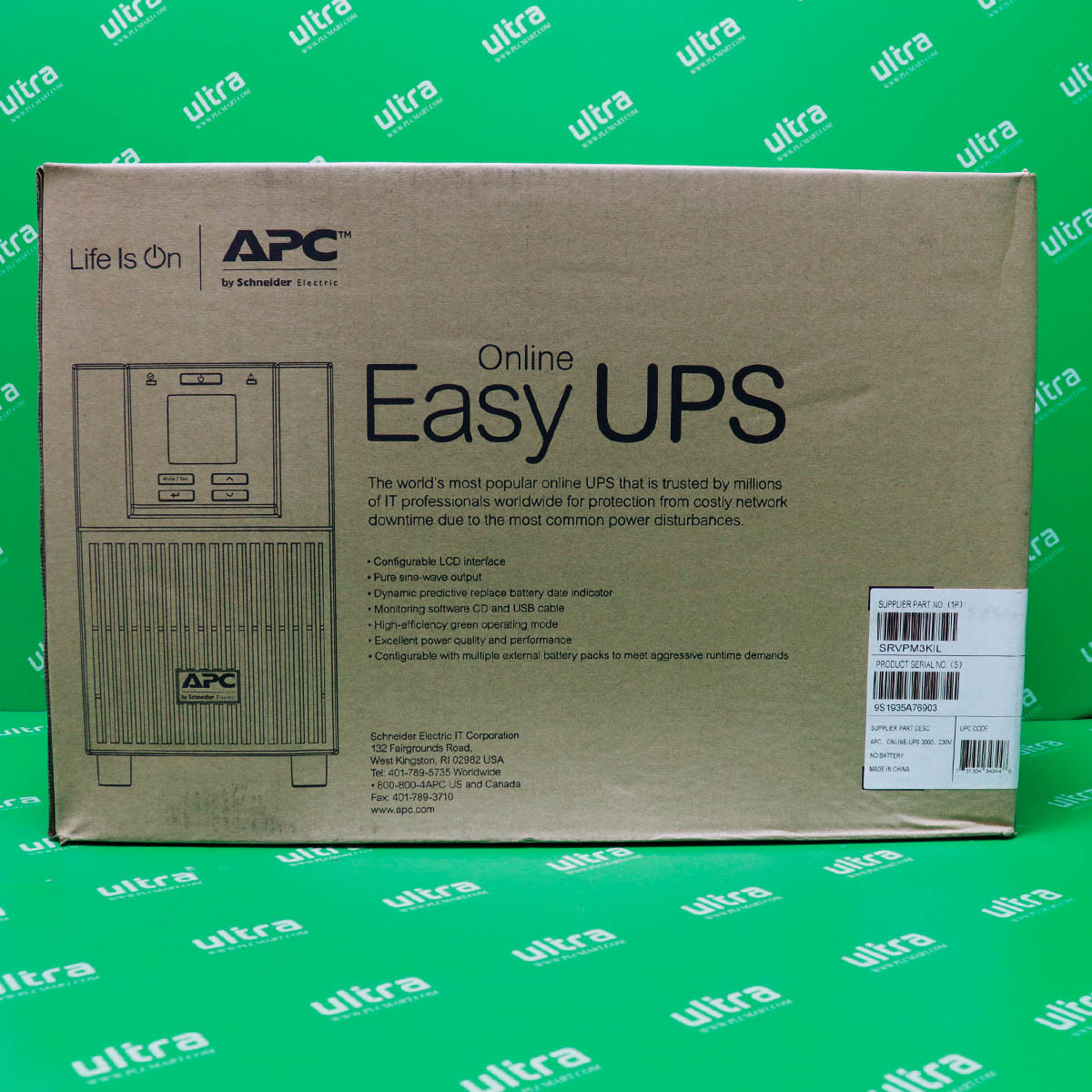 [신품] SRVPM3KIL APC Easy UPS On-Line Ext. Runtime SRV 3000VA 230V (통상납기 : 2주)