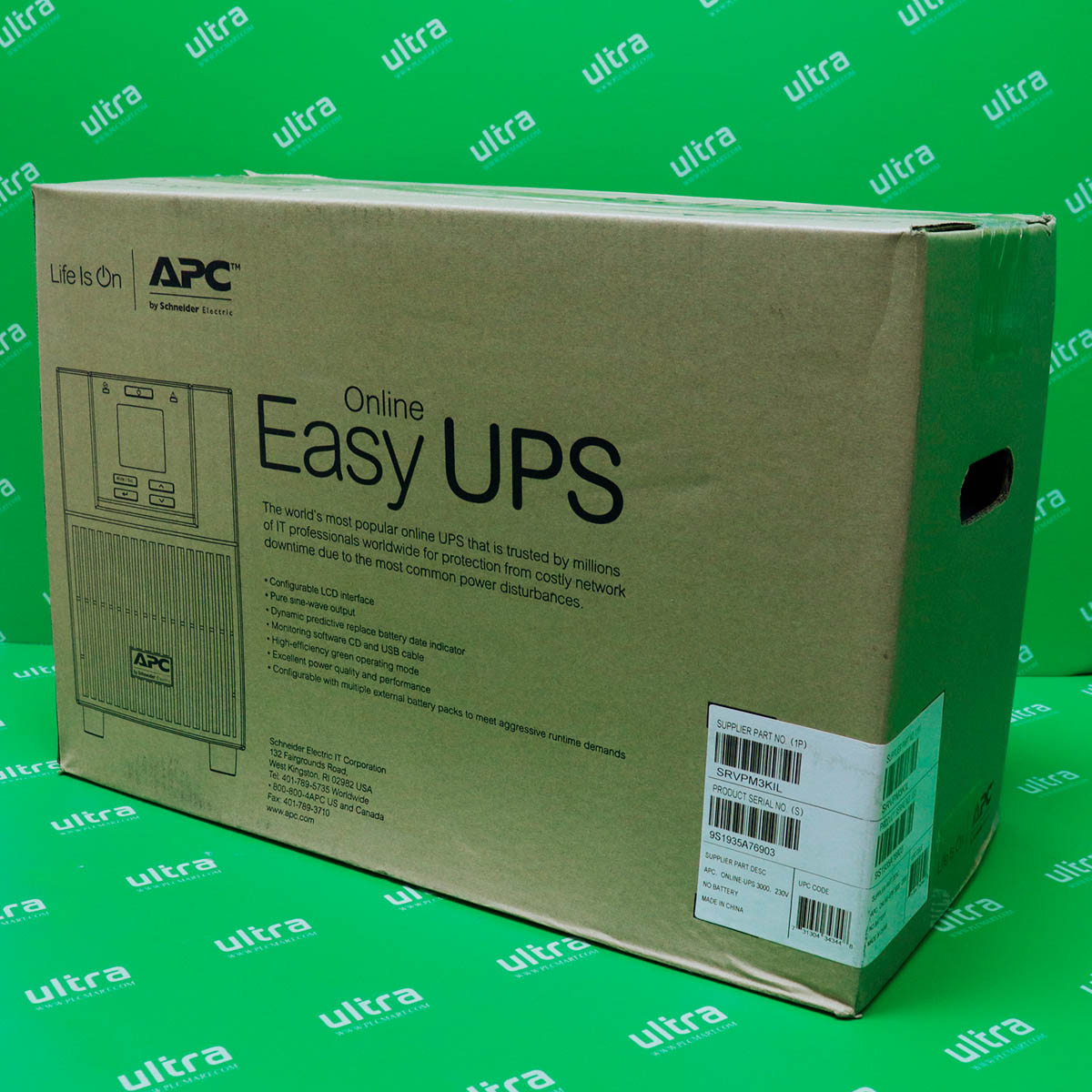 [신품] SRVPM3KIL APC Easy UPS On-Line Ext. Runtime SRV 3000VA 230V (통상납기 : 2주)