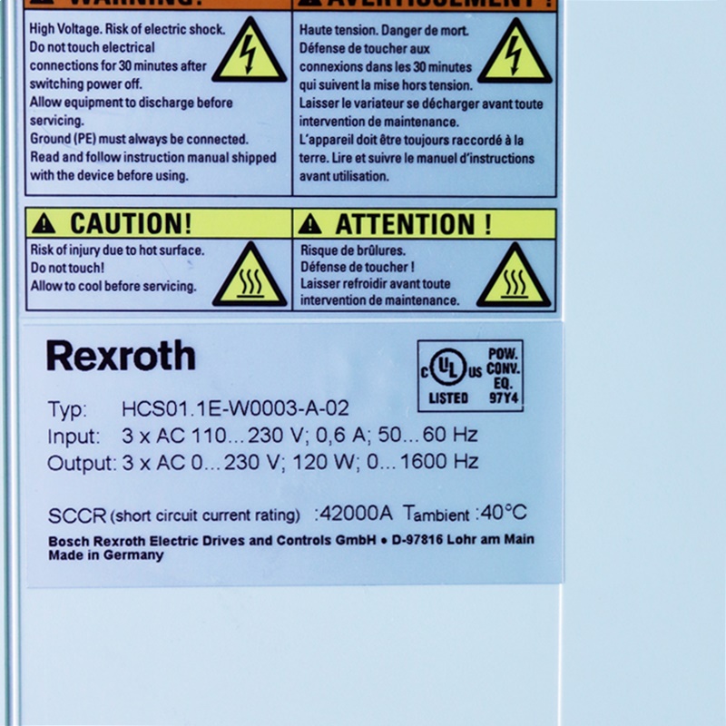 [중고] HCS01.1E-W0003-A-02 REXROTH 드라이버 케이블포함