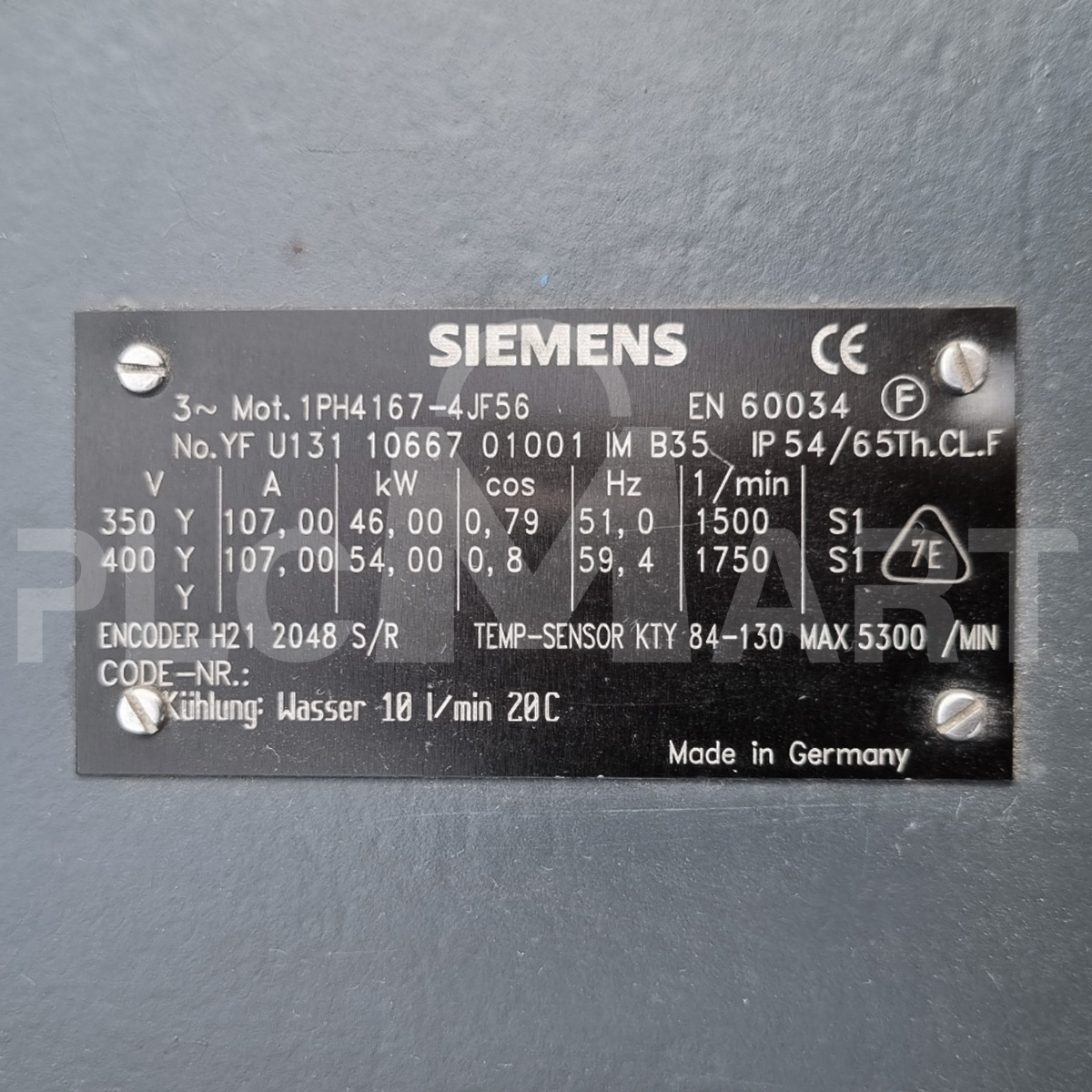 [중고] 1PH4167-4JF56 SIEMENS 46KW 서보모터