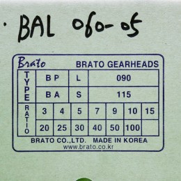 [신품] BAL060-05 브라토 5:1 감속기