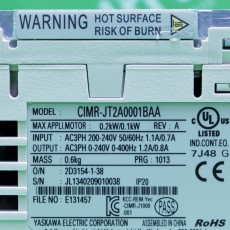 [중고] CIMR-JT2A0001BAA 야스카와 0.1kw 3상 220V 인버터