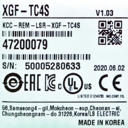 [신품] XGF-TC4S LS 열전대 입력 모듈 4채널