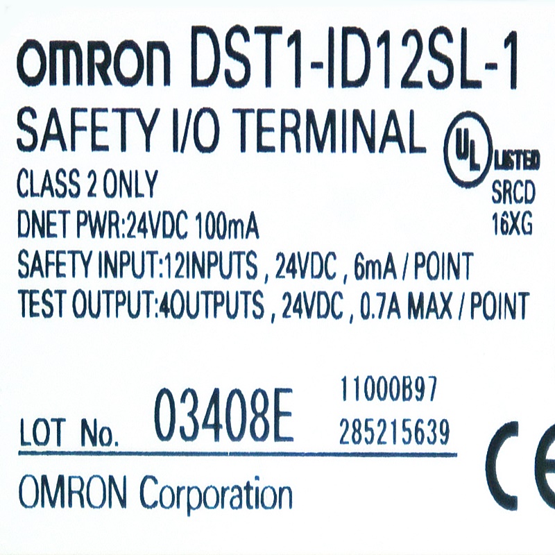 [중고] DST1-ID12SL-1 OMRON 세이프티 터미널 24VDC