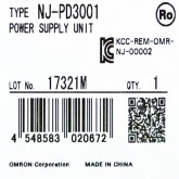 [신품] NJ-PD3001 OMRON 파워 서플라이