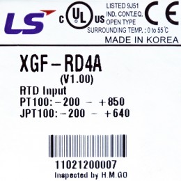 [중고] XGF-RD4A 측온저항체 입력 모듈