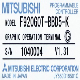 [중고] F920GOT-BBD5-K 미쯔비시 GOT F900시리즈 키패드 (11년 3월 단종)