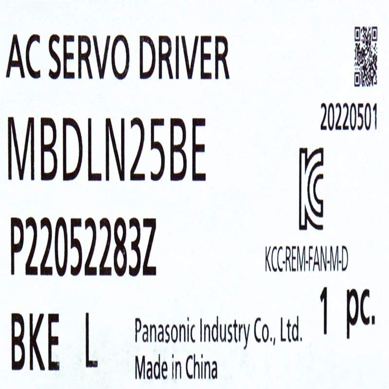 [신품] MBDLN25BE 파나소닉 400W 서보드라이브 (EtherCAT) (납기 : 전화문의)