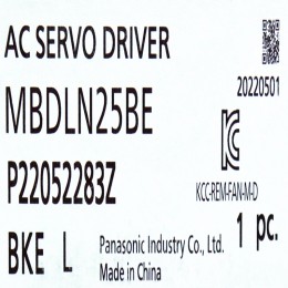 [신품] MBDLN25BE 파나소닉 400W 서보드라이브 (EtherCAT) (납기 : 전화문의)