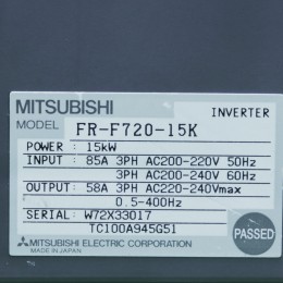 [중고] FR-F720-15K 미쯔비시 15KW 인버터