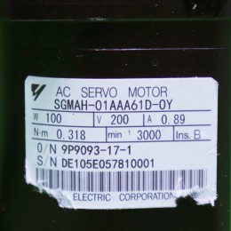 [미사용] SGMAH-01AAA61D-0Y 야스카와 100W 서보모터