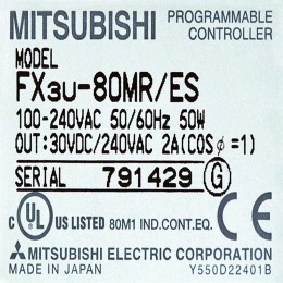 [중고] FX3U-80MR/ES 미쯔비시 FX PLC