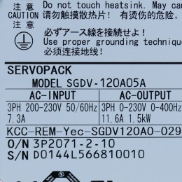[미사용] SGDV-120A05A 야스카와 서보드라이버