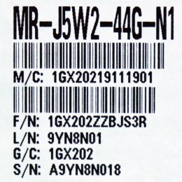 [신품] MR-J5W2-44G-N1 미쯔비시 J5 2축 400W 서보드라이브 (EtherCAT)