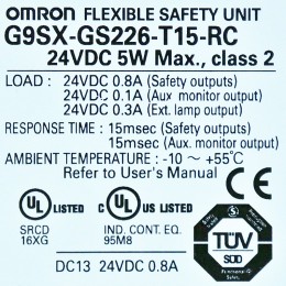 [중고] G9SX-GS226-T15-RC OMRON(오므론) 세이프티릴레이