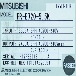 [중고] FR-F720-5.5K 미쯔비시 5.5KW 인버터