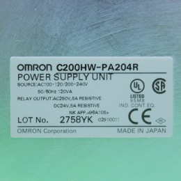[중고] C200HW-PA204R 옴론 파워 서플라이