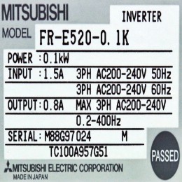 [중고] FR-E520-0.1K 미쯔비시 인버터