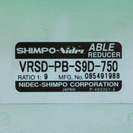 [중고] VRSD-PB-S9D-750 SHIMPO-NIDEC 에이블 감속기